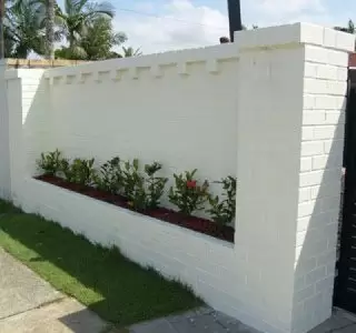 Concrete Wall Fence Design